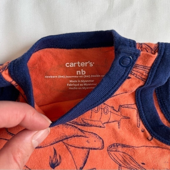 Carter’s Lot of 3 Sleeveless Rompers in size Newborn - Picture 14 of 14